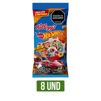 Cereal Kellogg Hot Wheels x8Un x25gr