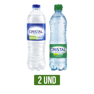 2Un Agua Crista / con gas x600ml Dto
