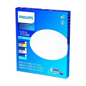 Panel Led Philips 18W 8`` Empotrable Luz Blanca