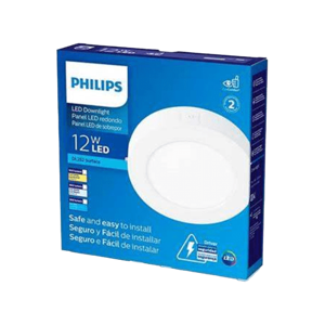 Panel Led Philips 12W 6`` Sobreponer Luz Blanca