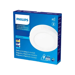 Panel Led Philips 18W 8`` Sobreponer Luz Blanca