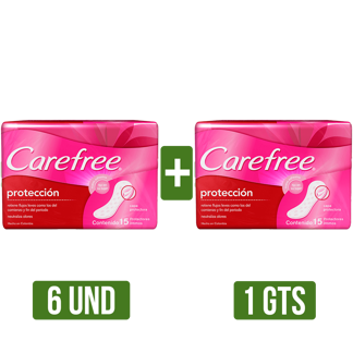 6Un Protector Carefree Gts Protector Carefree (Perfume x15 Protectores)
