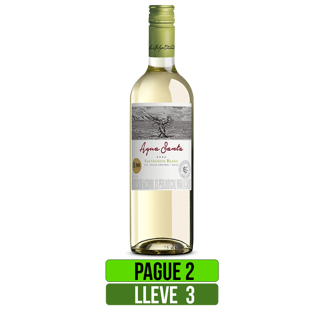 Pague 2Un lleve 3Un Vino Blanco Agua Santa Sauvignon Blanc Classic x750ml
