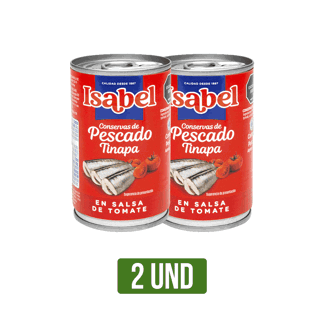2Un Tinapa en Conserva Isabel x156gr Salsa De Tomate