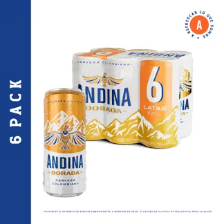 Cerveza Andina Lata SixPack x6Un x310ml