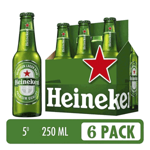 Display Cerveza Heineken Botella SixPack x250ml