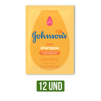 Shampoo Johnson´S Baby Original Sachet x12Un x25ml