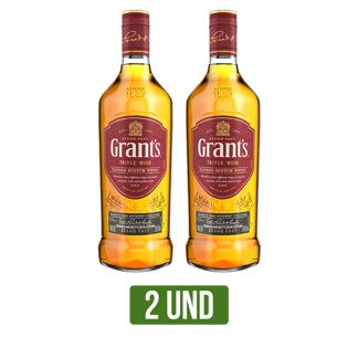 2Un Whisky Grant’s Triple Wood x700ml