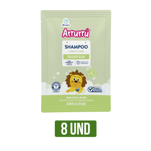 Shampoo Arrurrú Cabellos Claros x8Un x25ml