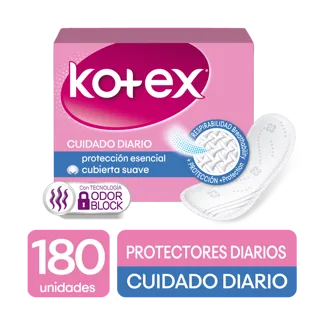Protectores Kotex Cuidado Diario x180 Toallas
