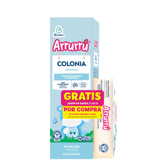 Oferta (Colonia Arrurrú Original x120ml + Jabon En Barra Avena x110gr)Azul