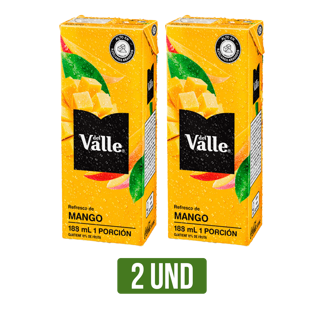 2Un Jugo Frutal Del Valle Mango x188ml