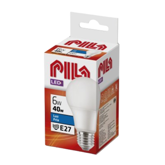 Bombillos Led Pila 6W E27 Luz Clara x12Un