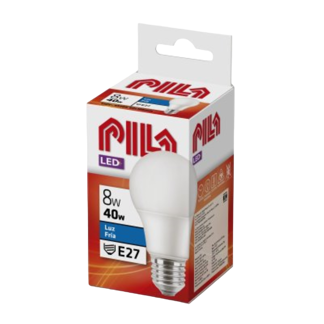 Bombillos Led Pila 8W E27 Luz Clara x12Un