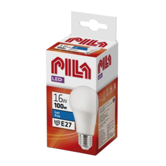 Bombillos Led Pila 16W E27 Luz Clara x12Un