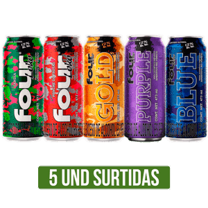 5Un Fourloko Surtido (Sandia/Ponche/Gold/Purple/Blue)x473ml