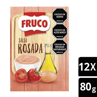 Salsa Rosada Fruco Sachet x12Un x80gr