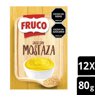 Salsa Mostaza Fruco Sachet x12Un x80gr