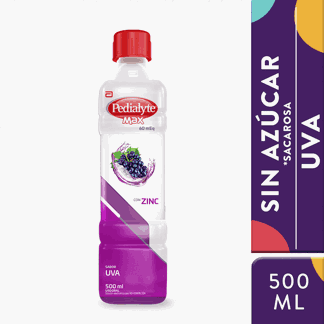 Pedialyte Max Zinc 60 Meq x500ml Uva