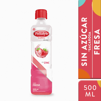 Pedialyte Max Zinc 60 Meq x500ml Fresa