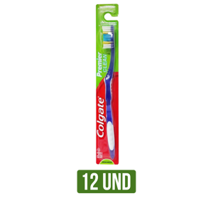 12Un Cepillo Dental Colgate Premier Clean 144un R Medio