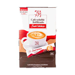 Café Juan Valdez Liofilizado Plegladiza x30 Sobres x1,5gr