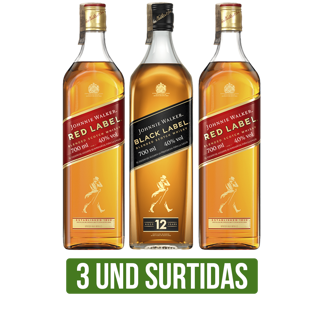 3Un Johnnie Walker (Red /Black)x700ml