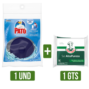 Desodorizante Pastilla Tanque Pato Bolsa x40gr Gts Sal Refisal x500gr