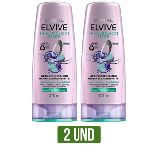 2Un Acondicionador Elvive Hialuronico Pure x370ml