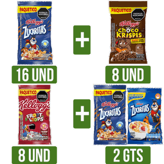 Cereal(2DisplayZuca30gr+1DisplayKrispis30gr+1DisplayLoops25gr) Gts 2Un Zuca(30gr+115gr)