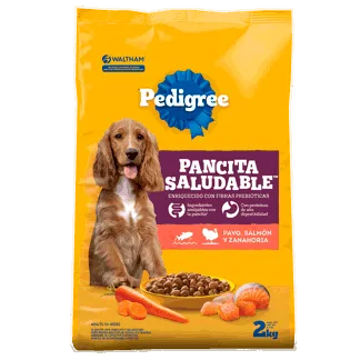 Concentrado Pedigree Adulto Pancita Saludable Salmón Pavo y Zanahoria x2kg