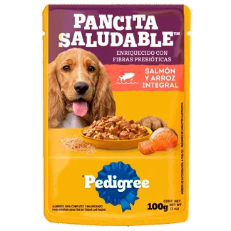 Alimento Humedo Pedigree Adulto Pancita Saludable Salmon y Arroz Integral x100gr