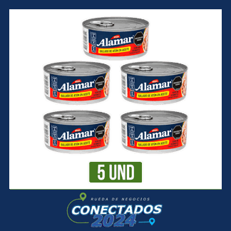 5Un Atún Rallado Alamar En Aceite x150gr