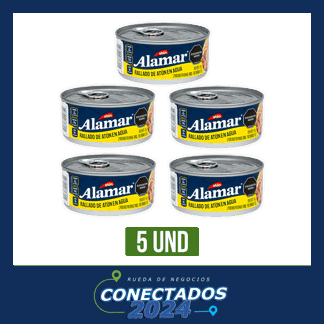 5Un Atún Rallado Alamar En Agua x150gr