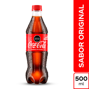 Gaseosa Coca-Cola Botella Pet x500ml