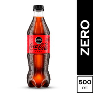 Gaseosa Coca-Cola Zero Botella Pet x500ml