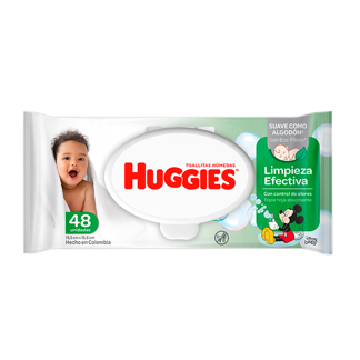 Toallita Húmeda Huggies Limpieza Efectiva x48 Toallas