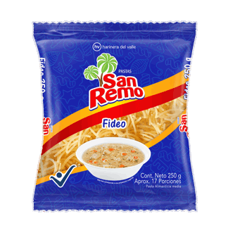 Pasta San Remo Fideo x250gr