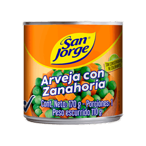 Enlatado Arveja Con Zanahoria San Jorge x170gr