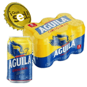 Cerveza Aguila Lata x6Un x330ml