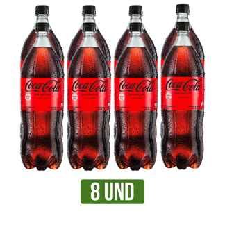 8Un Gaseosa Coca-Cola Sin Azúcar Pet x2500ml