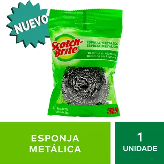 Esponja Metálica Espiral Scotch Brite x1 Esponja