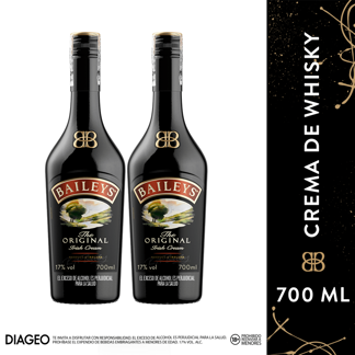 2 Un Crema de Whisky Baileys x700ml