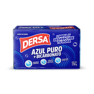 Jabón Dersa Azul Puro + Bicarbonato x230gr