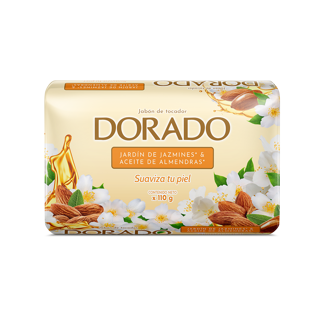 Jabón Dorado Jardín De Jazmines y Aceite De Almendras x110gr