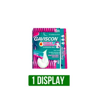 Display Gaviscon Doble Accion Sachet x12Un