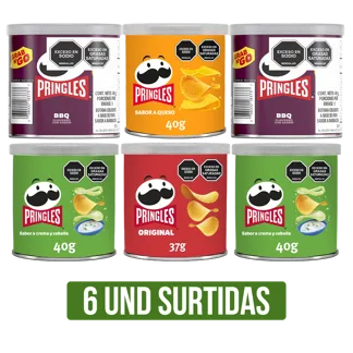 6Und Papas Fritas Pingles Surtidas x40gr/37gr