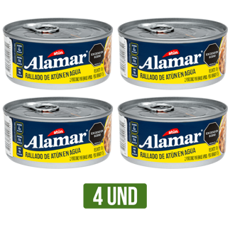 4Un Atún Rallado Alamar En Agua x150gr