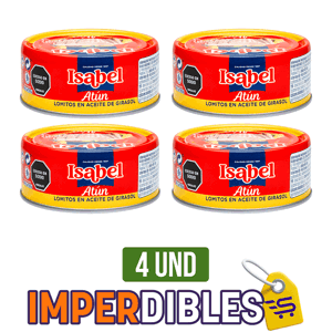 4Un Atún Isabel Lomos Aceite x142gr
