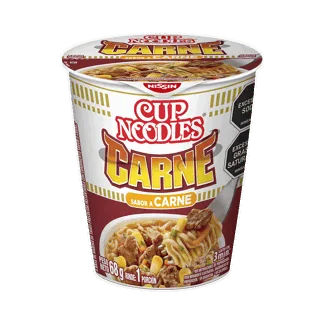 Pasta Precocida Cup Noodles Sabor A Carne x68gr